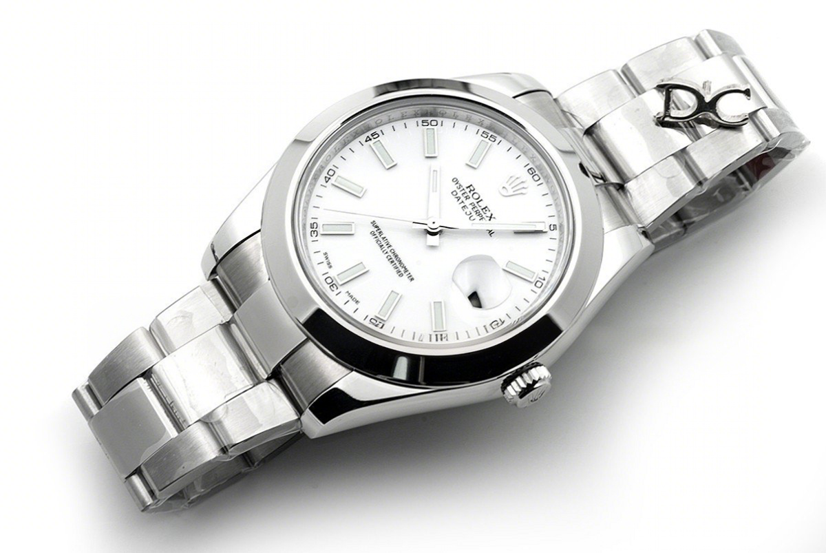 Rolex Datejust II 116300 White Dial Stick Markers-fasswatch