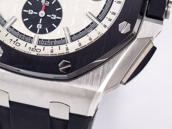 Audemars Piguet Royal Oak Offshore 44mm SS TKF 11 Best Edition White Dial on Black Rubber Strap A3126-fasswatch