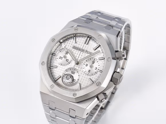 Audemars Piguet Royal Oak Chrono 26240 SS APSF 11 Best Edition Silver Dial on SS Bracelet SA4401 Super Clone-fasswatch