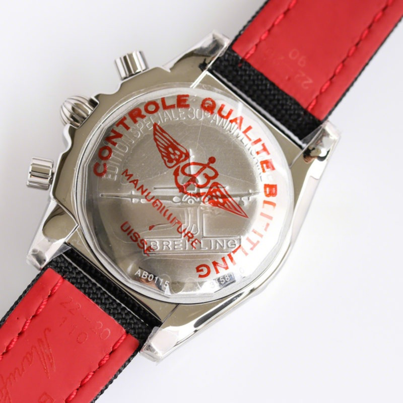 Breitling Chronomat 44 Airborne 30th Anniversary Black Dial Ref: AB01154G-BD13-fasswatch