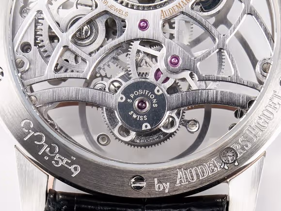 Audemars Piguet CODE 11.59 Tourbillon 26600 SS APPF Best Edition White Dial on Black Leather Strap A2948-fasswatch