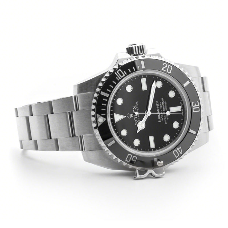 Rolex Submariner 114060 ‘No Date’ Black Ceramic-fasswatch