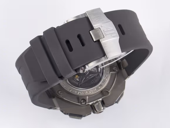 Audemars Piguet Royal Oak Offshore Schumacher SS TKF Best Edition GrayBlack Dial on Gray Rubber Strap A3126-fasswatch
