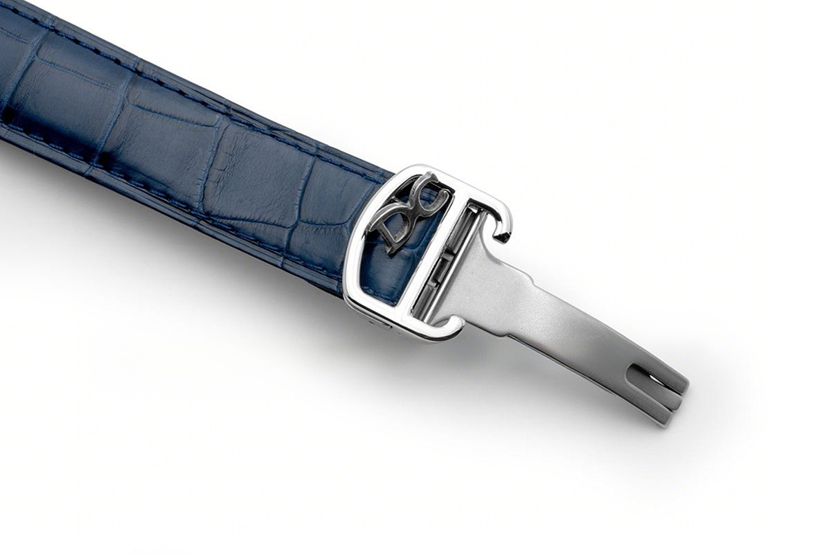 Cartier Ballon Bleu De Cartier 42mm Blue Dial in Steel on Blue Leather Strap-fasswatch