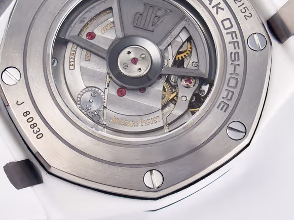 Audemars Piguet Royal Oak Offshore 44mm White Ceramic TKF 11 Best Edition White Dial on White Rubber Strap A3126-fasswatch