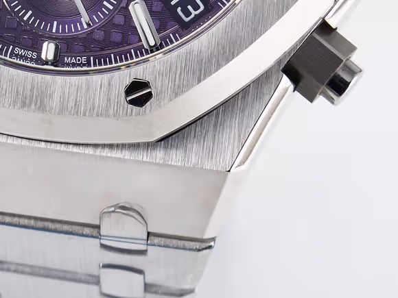 Audemars Piguet Royal Oak Chrono 26240 SS APSF 11 Best Edition Purple Dial on SS Bracelet SA4401 Super Clone-fasswatch