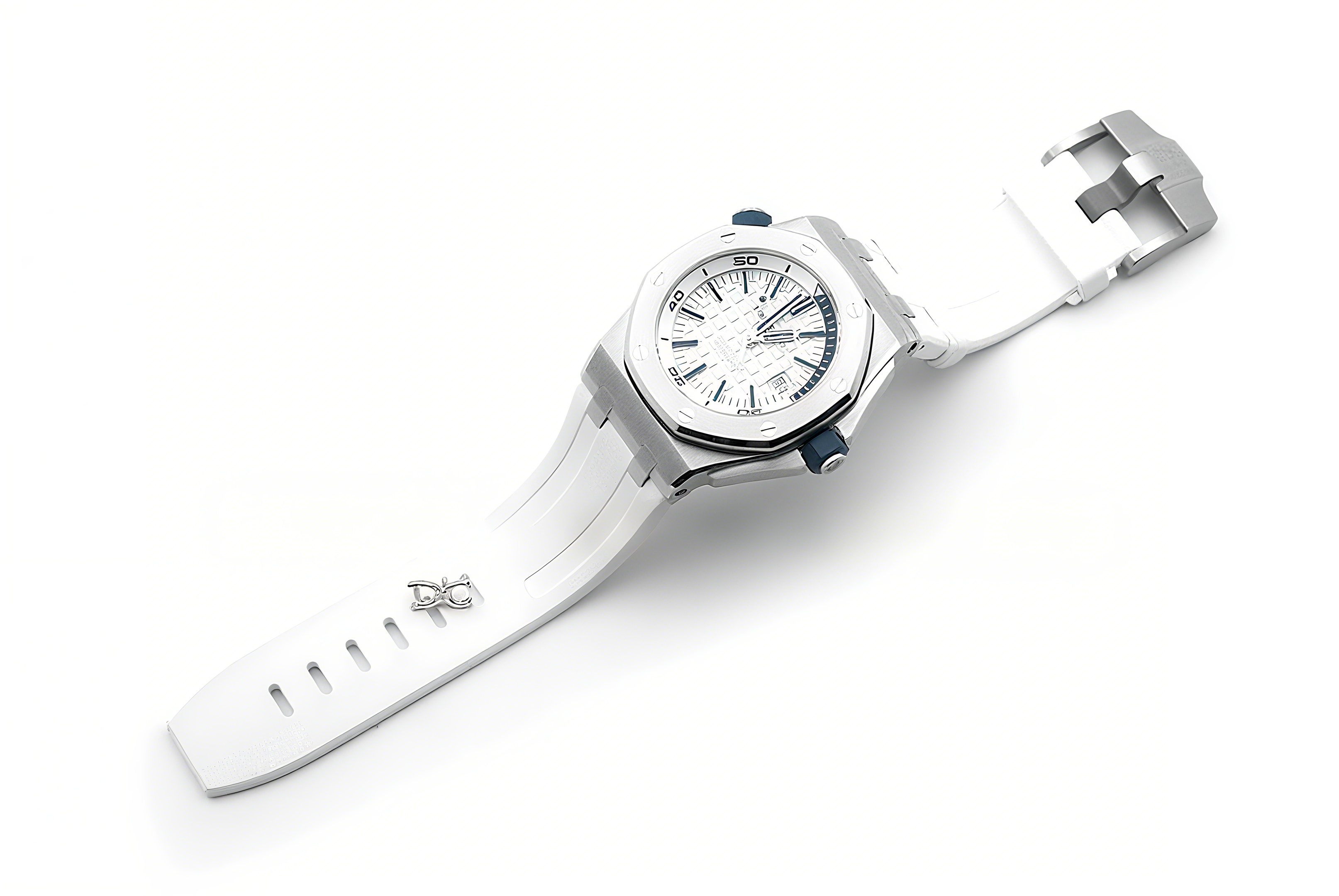 Audemars Piguet Royal Oak Offshore Diver Steel White Dial 15710ST SIHH 2017-fasswatch