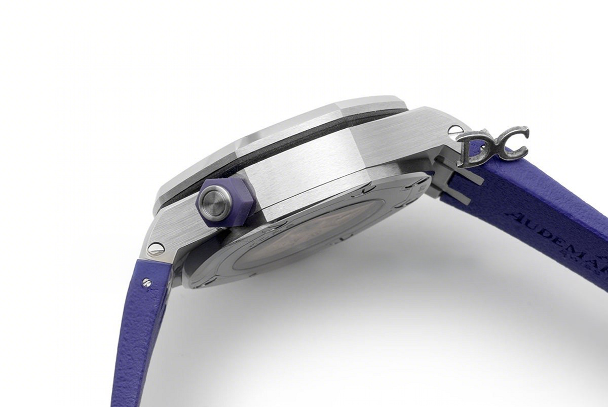 Audemars Piguet Royal Oak Offshore Diver Steel Purple Dial 15710ST-fasswatch