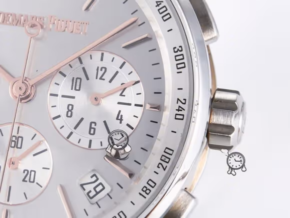 Audemars Piguet Code 11.59 Chrono 26393 SS APPF Best Edition Silver Dial on White Nylon Strap A4401-fasswatch