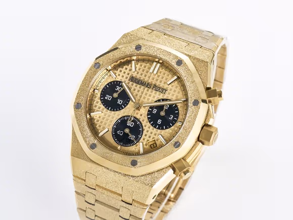 Audemars Piguet Royal Oak Chrono 26240 Frosted YG APSF 11 Best Edition YG Dial on Bracelet SA4401 Super Clone-fasswatch