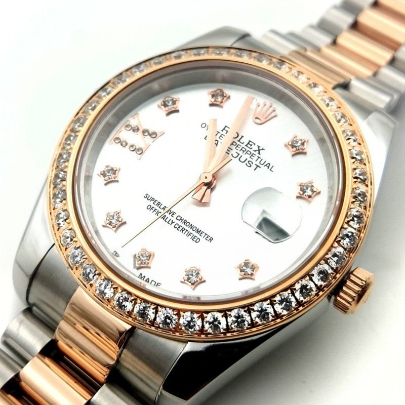 Rolex DateJust 116233 Steel / Rose Gold with Diamonds-fasswatch
