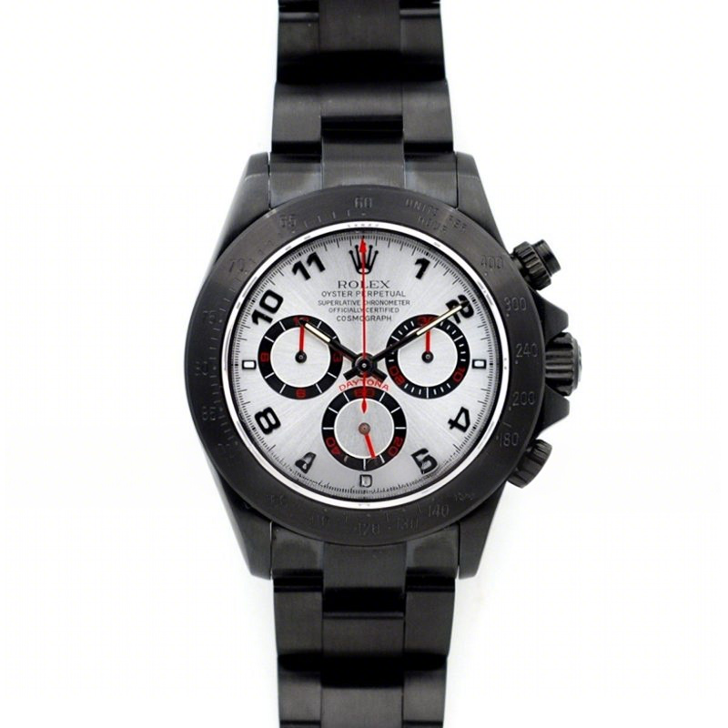 Rolex Daytona 116509 PVD Silver Racing Arabic Dial-fasswatch