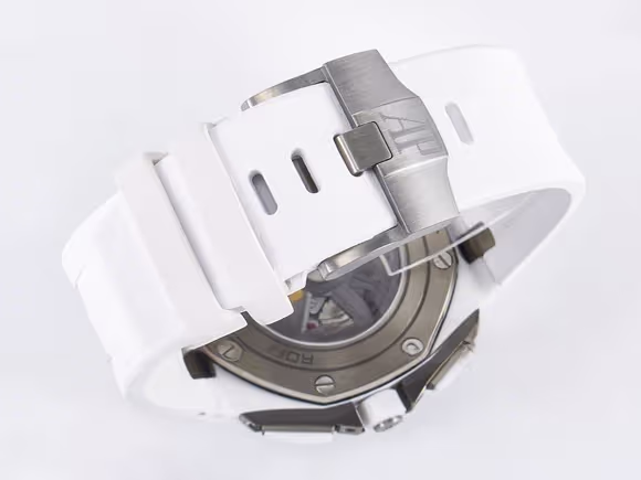 Audemars Piguet Royal Oak Offshore 44mm White Ceramic TKF 11 Best Edition White Dial on White Rubber Strap A3126-fasswatch