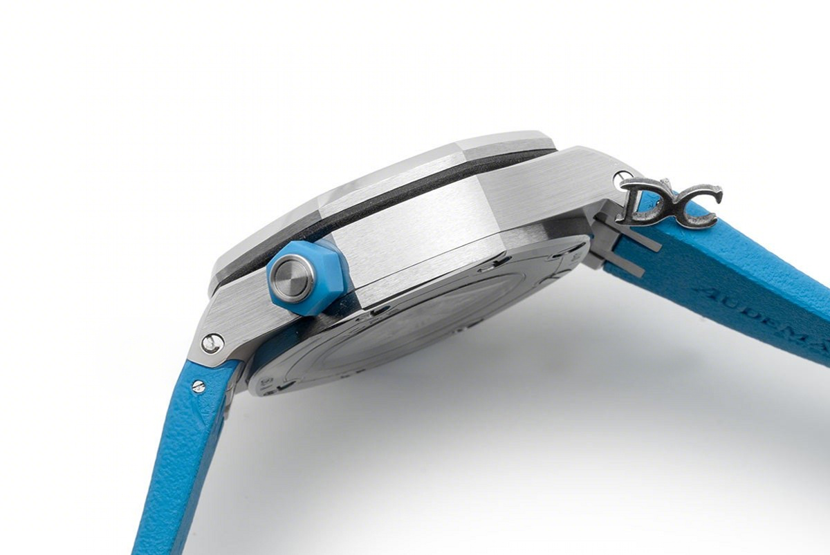 Audemars Piguet Royal Oak Offshore Diver Steel Turquoise Blue Dial 15710ST-fasswatch