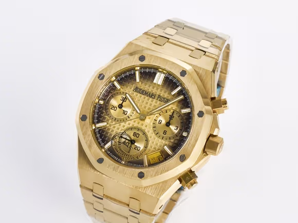 Audemars Piguet Royal Oak Chrono 26240 YG APSF 11 Best Edition YG Dial on YG Bracelet SA4401-fasswatch