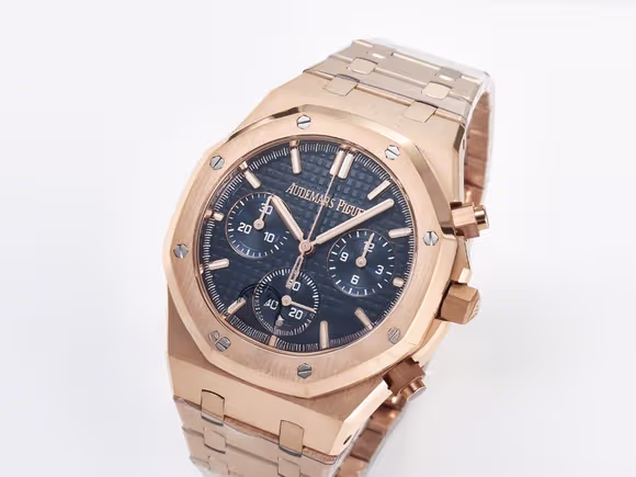 Audemars Piguet Royal Oak Chrono 26240 RG APSF 11 Best Edition Blue Dial on RG Bracelet SA4401 Super Clone-fasswatch