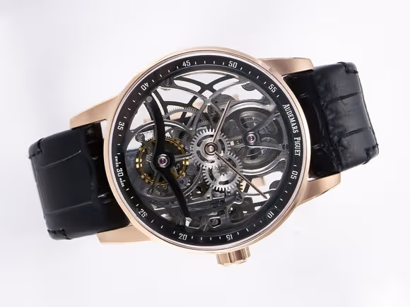 Audemars Piguet CODE 11.59 Tourbillon 26600 RG APPF Best Edition Black Dial on Black Leather Strap A2948-fasswatch