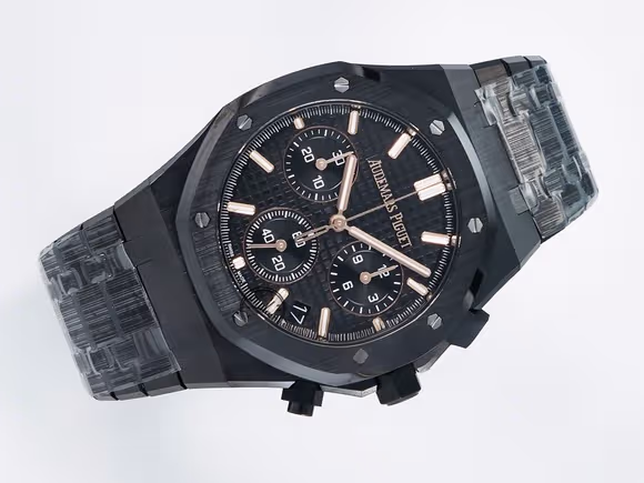 Audemars Piguet Royal Oak Chrono 26240 Black Ceramic APSF 11 Best Edition on Ceramic Bracelet SA4401 Super Clone-fasswatch