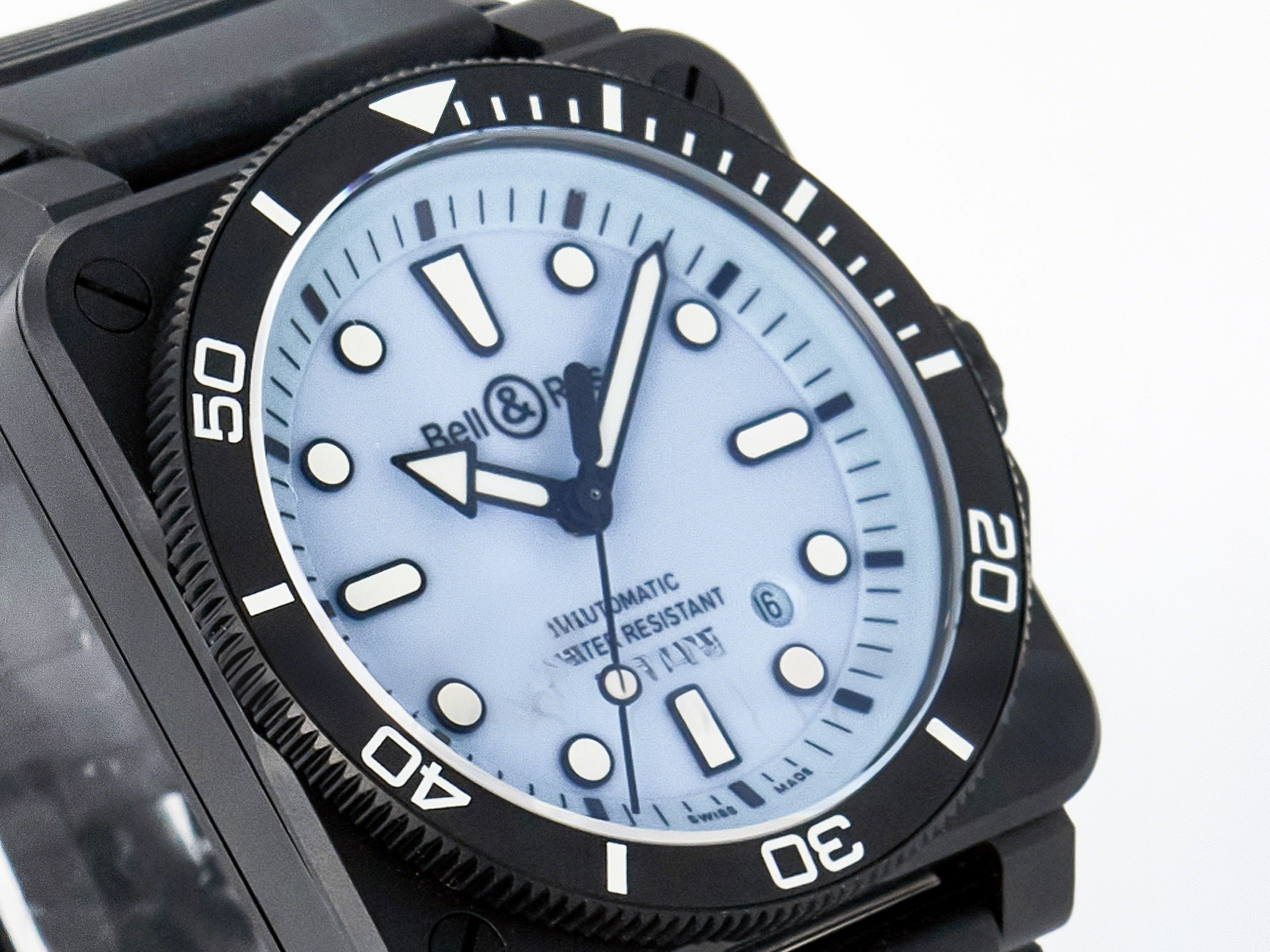 Breitling BR03A Instruments BRF 1:1 Best Edition Blue Dial on Black Rubber Strap A2824-fasswatch