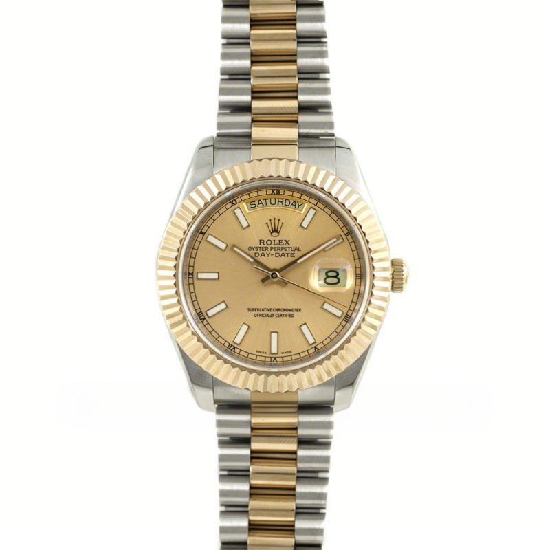 Rolex Day-Date II 116333 Champagne Gold Dial Two-Tone-fasswatch
