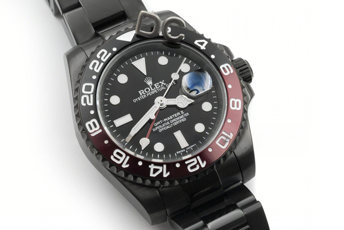 Rolex GMT Master II 116710 ‘Coke’ in PVD Black-fasswatch
