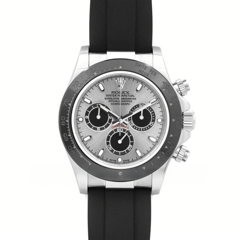 Rolex Daytona 116519LN Silver Dial in White Gold-fasswatch