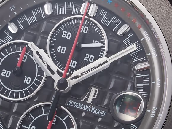 Audemars Piguet Royal Oak Offshore Schumacher SS TKF Best Edition GrayBlack Dial on Gray Rubber Strap A3126-fasswatch