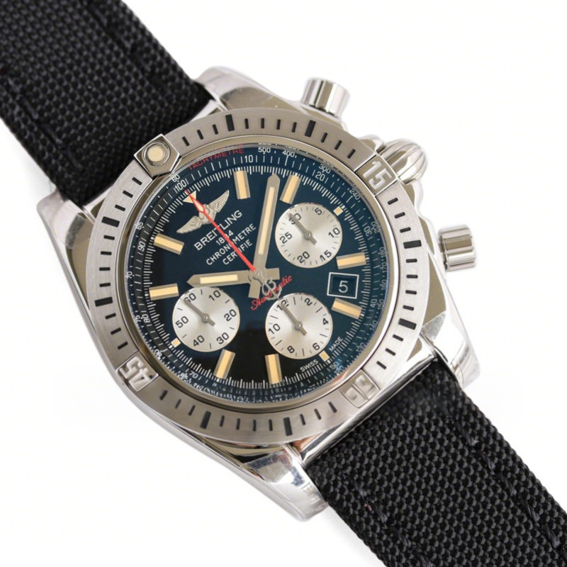 Breitling Chronomat 44 Airborne 30th Anniversary Black Dial Ref: AB01154G-BD13-fasswatch