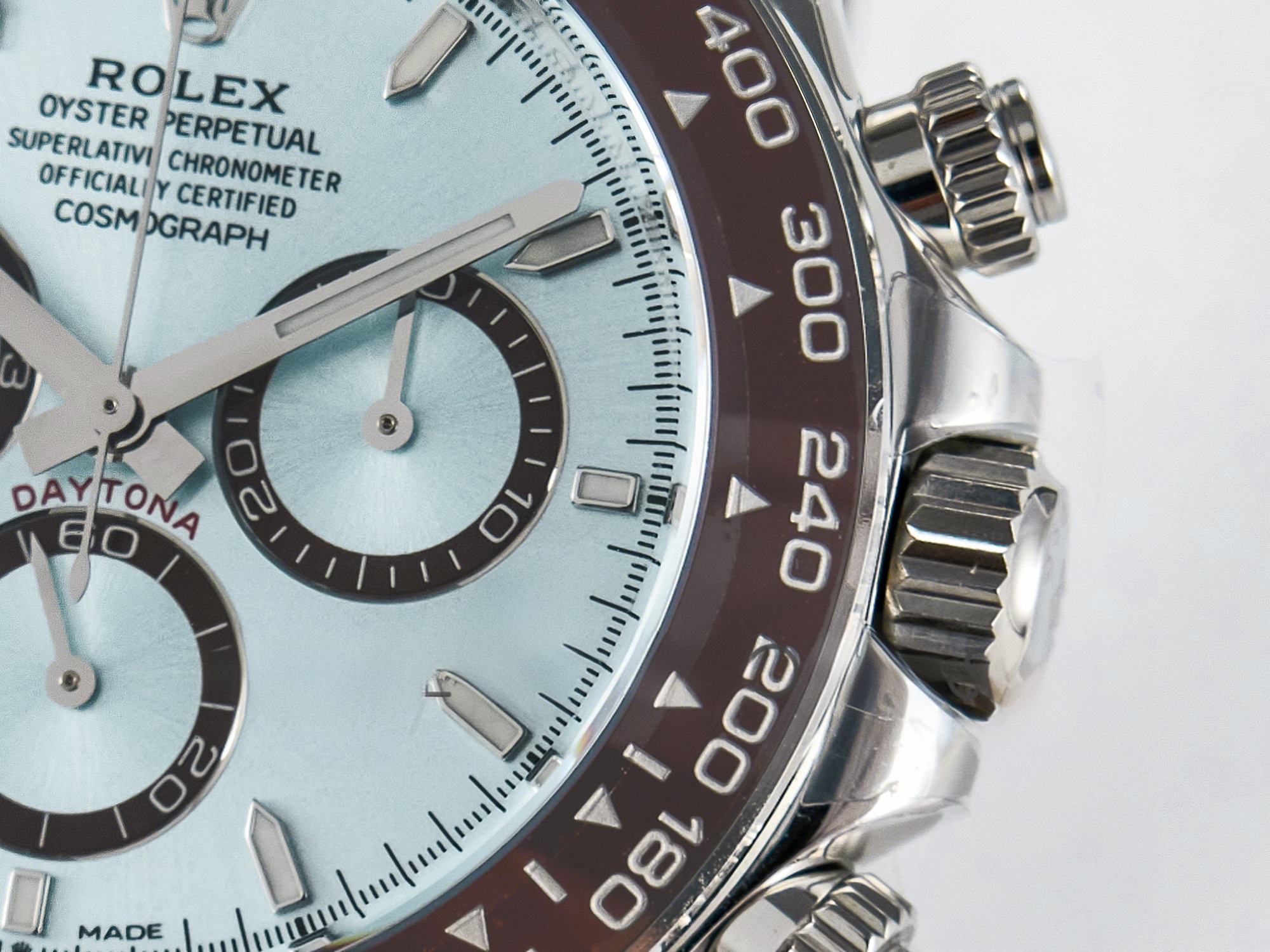 Rolex Daytona 126506 Clean 1:1 Best Edition 904L Steel Ice Blue Dial Lume Markers on SS Bracelet SH4131-fasswatch
