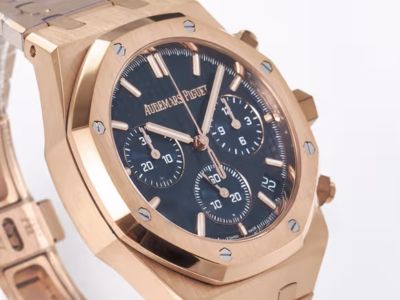 Audemars Piguet Royal Oak Chrono 26240 RG APSF 11 Best Edition Blue Dial on RG Bracelet SA4401 Super Clone-fasswatch