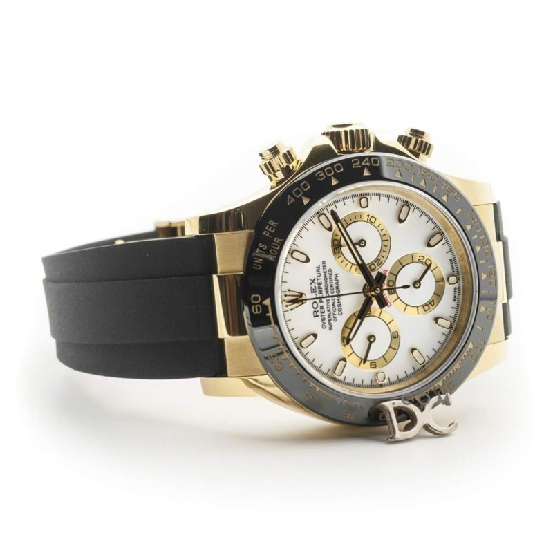 Rolex Daytona 116518LN White Dial in Yellow Gold-fasswatch