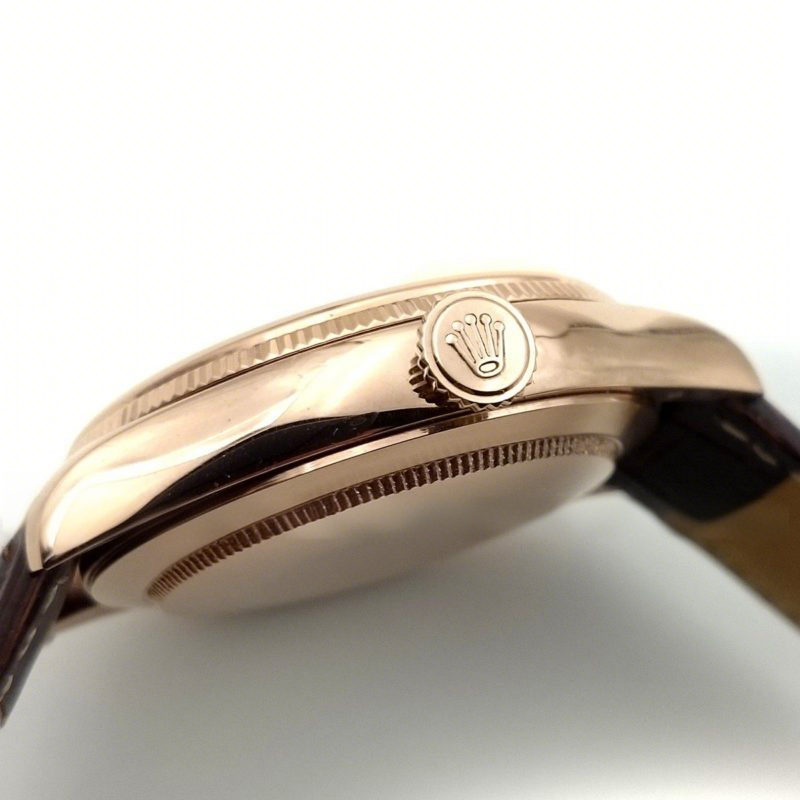 Rolex Cellini Time in Everest Gold 50505 (White Dial)-fasswatch