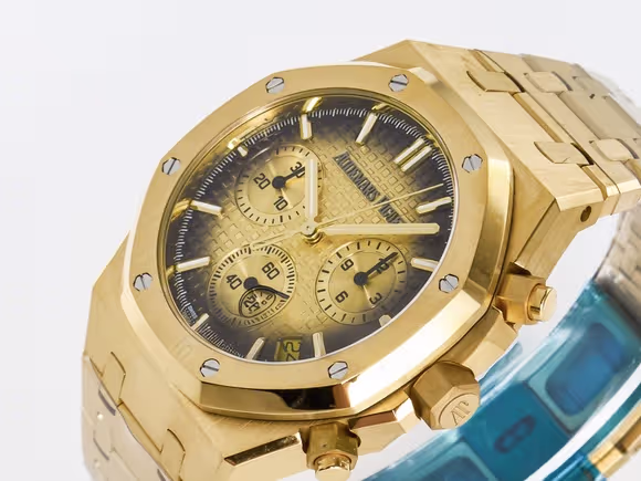 Audemars Piguet Royal Oak Chrono 26240 YG APSF 11 Best Edition YG Dial on YG Bracelet SA4401-fasswatch