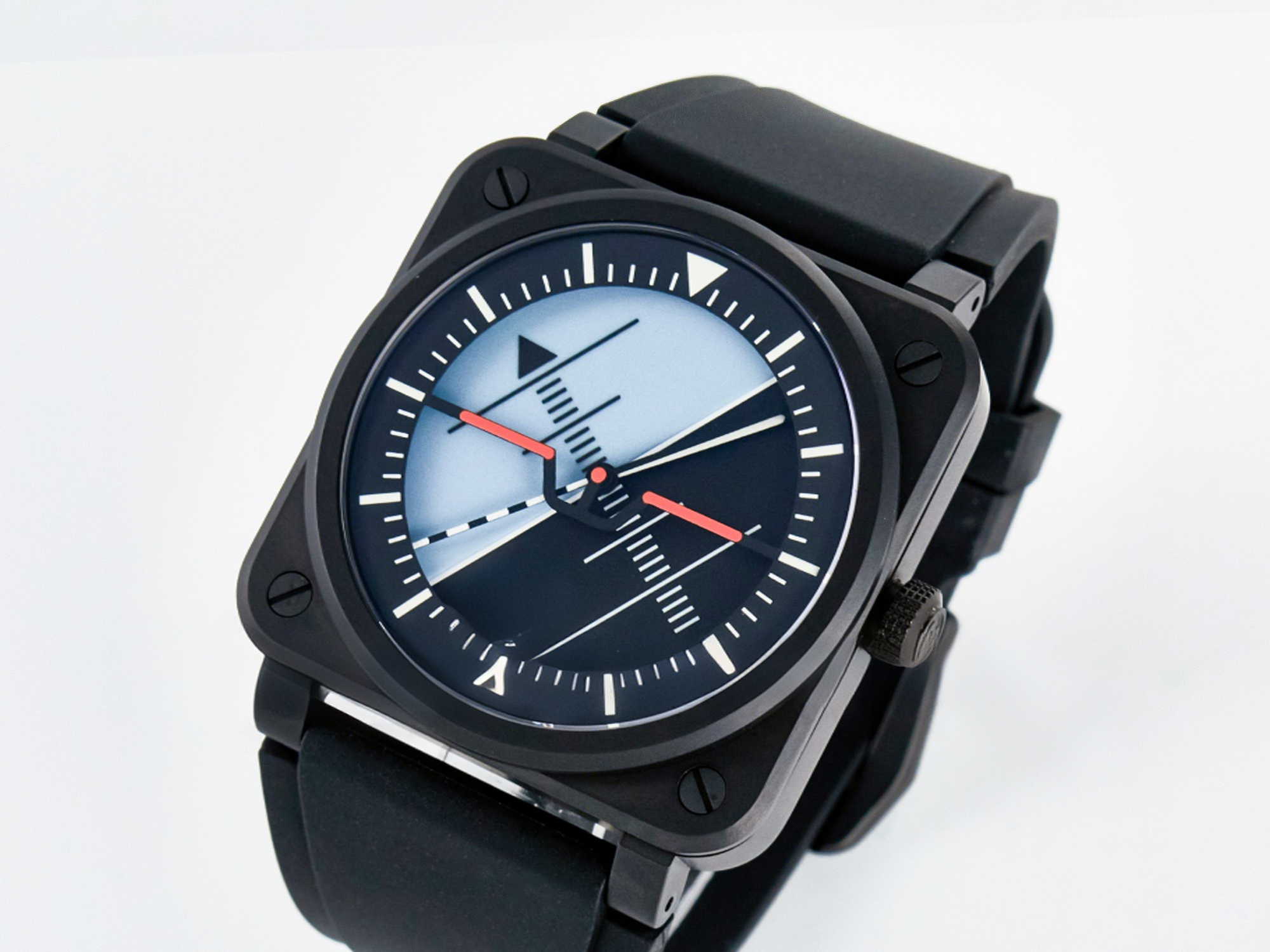 Breitling BR03A Instruments BRF 1:1 Best Edition Blue/Black Dial on Black Rubber Strap A2824-fasswatch