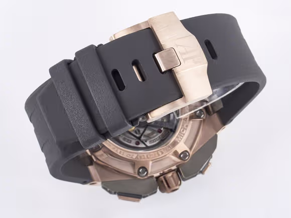 Audemars Piguet Royal Oak Offshore Schumacher RG TKF Best Edition GrayBlack Dial on Gray Rubber Strap A3126-fasswatch