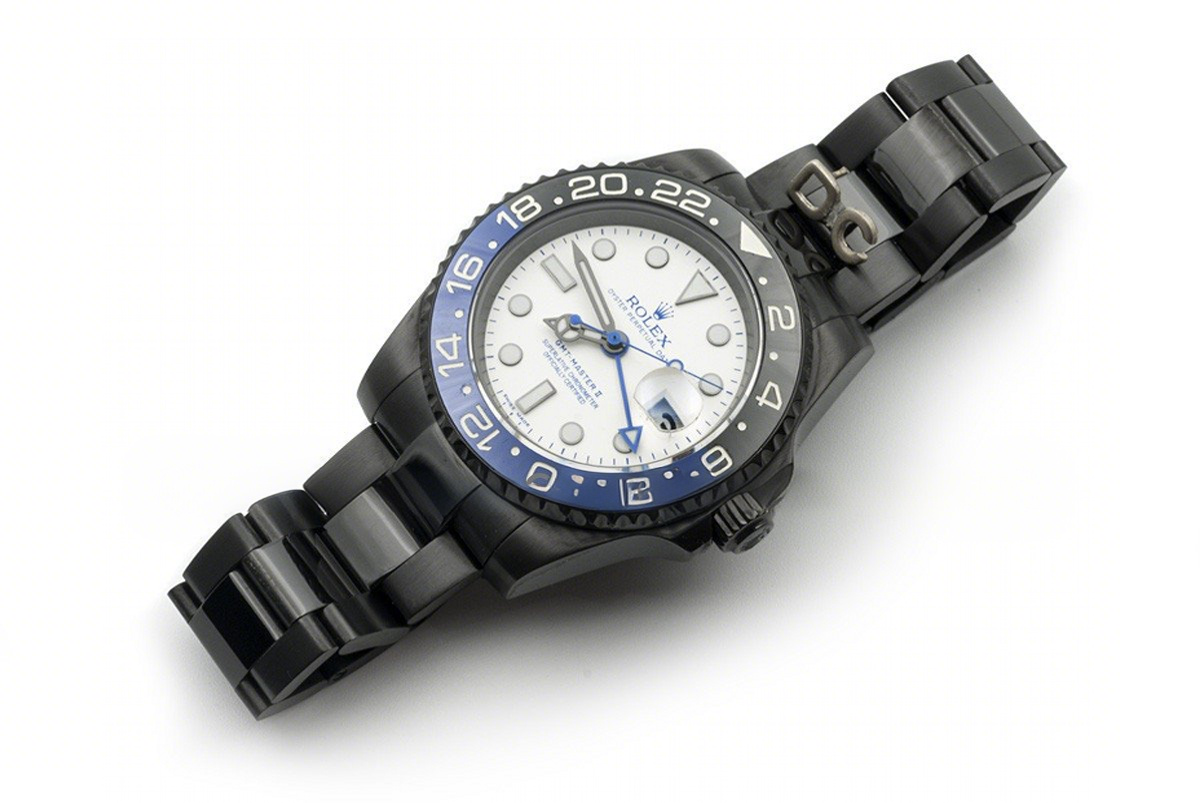 Rolex GMT Master II 116710 BLNR White Dial in PVD Black-fasswatch