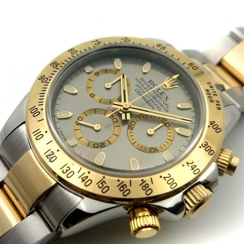 Rolex Daytona 16523 Two Tone Slate Grey Dial-fasswatch