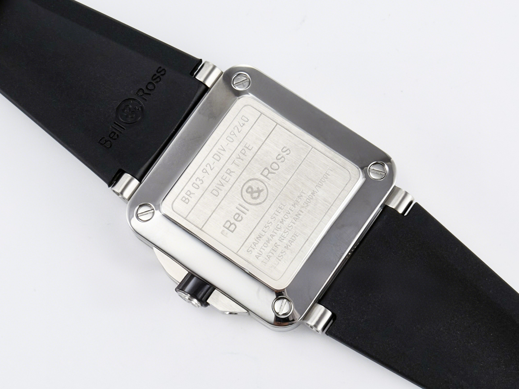 Breitling BR03-92 Diver BRF 1:1 Best Edition White Dial on Black Rubber Strap A2824-fasswatch