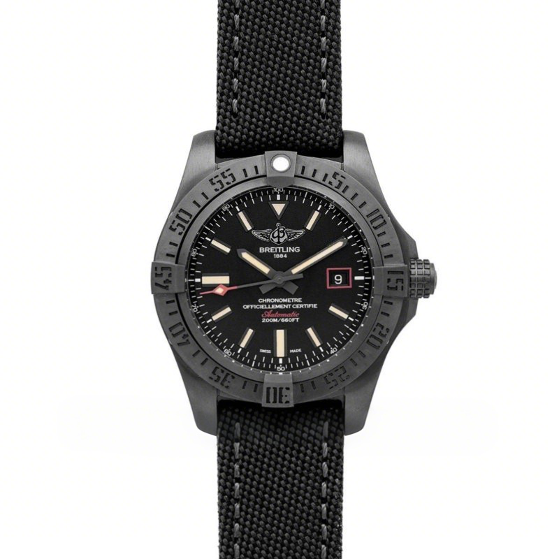 Breitling Avenger Blackbird Black Dial in Titanium Case-fasswatch