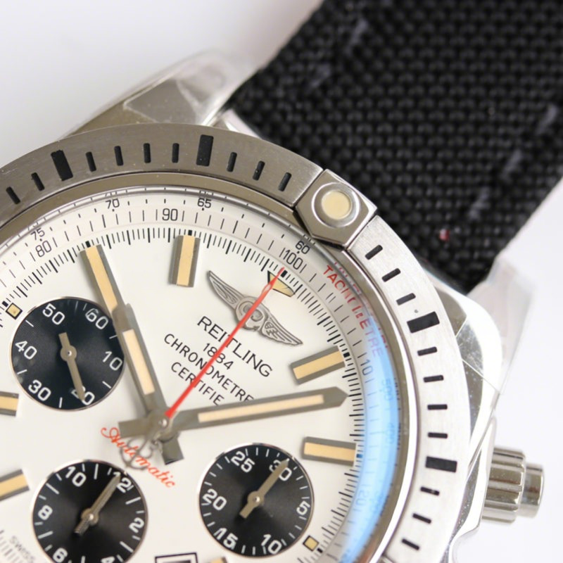 Breitling Chronomat 44 Airborne 30th Anniversary White Dial Ref: AB01154G-G786-fasswatch