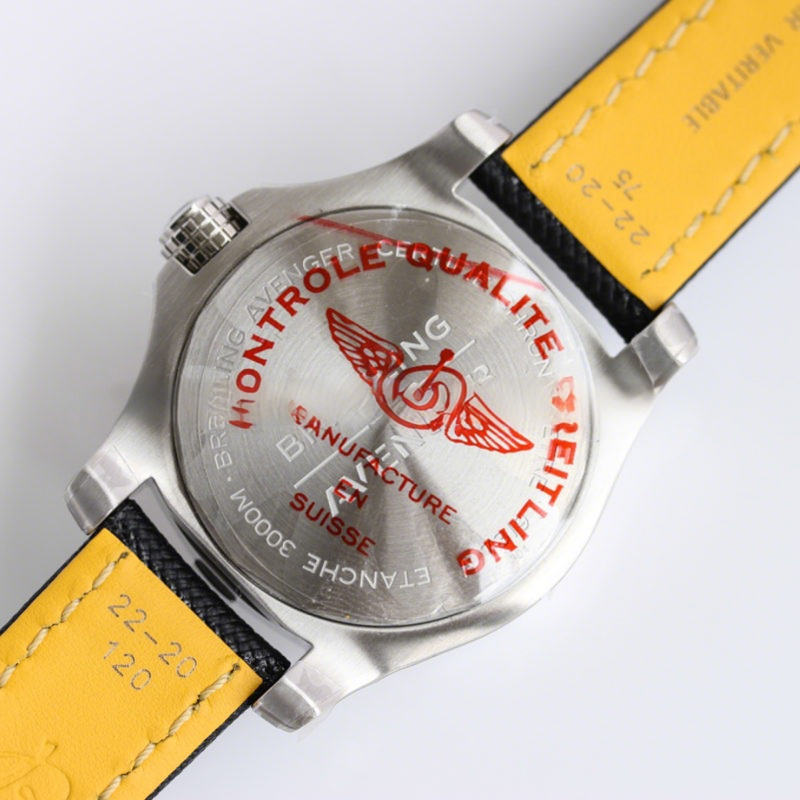 Breitling Avenger II Seawolf Yellow Dial in Steel on Nylon Strap Ref: A17331101I1S2-fasswatch