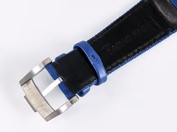 Audemars Piguet CODE 11.59 Tourbillon 26600 SS APPF Best Edition Blue Dial on Blue Nylon Strap A2948-fasswatch