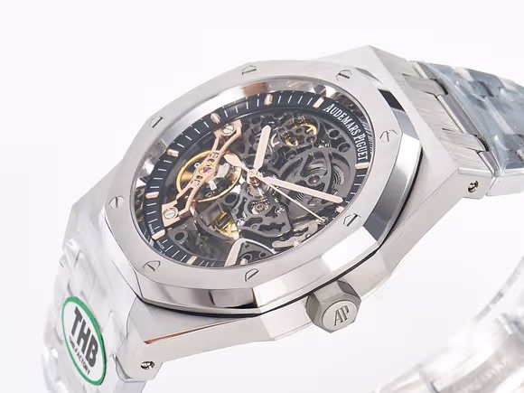 Audemars Piguet Royal Oak 41mm Openworked 15407 SS THBF 11 Best Edition on SS Bracelet SA3132 V2-fasswatch