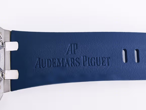 Audemars Piguet Royal Oak Offshore Schumacher SS TKF Best Edition Gray/Blue Dial on Blue Rubber Strap A3126-fasswatch