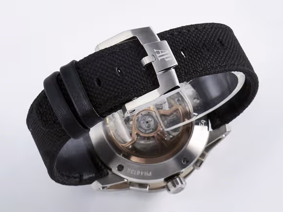 Audemars Piguet Code 11.59 Chrono 26393 SS APPF Best Edition GrayRG Dial on Black Nylon Strap A4401-fasswatch