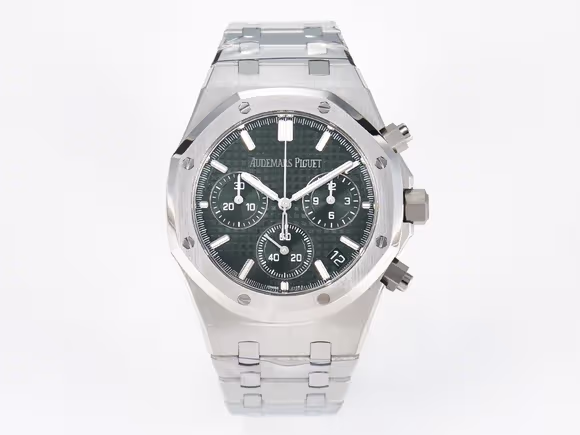 Audemars Piguet Royal Oak Chrono 26240 SS APSF 11 Best Edition Green Dial on SS Bracelet SA4401 Super Clone-fasswatch