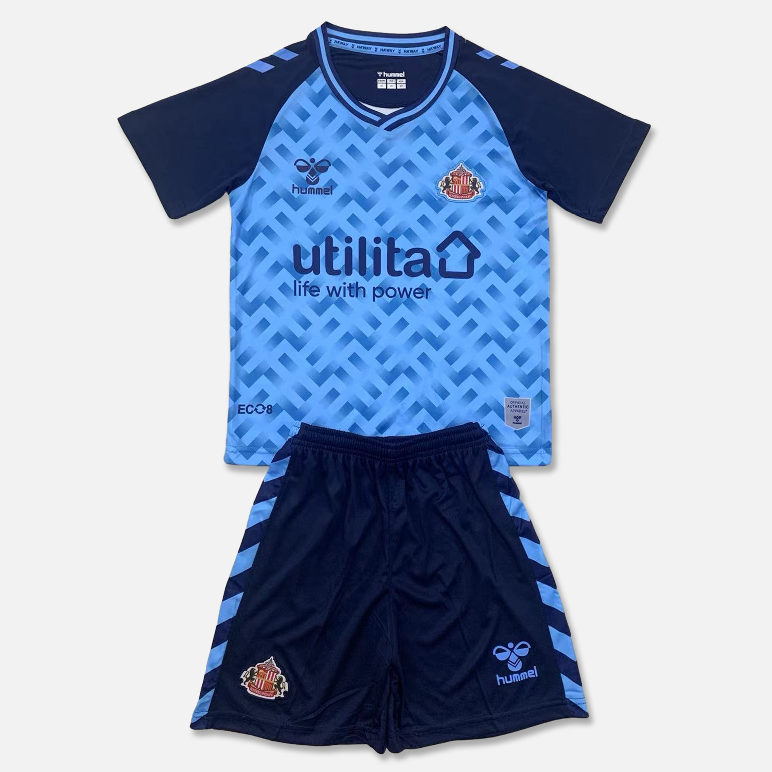 SIUjerseys-Sunderland 24-25 Blub GK Away Kids Kit