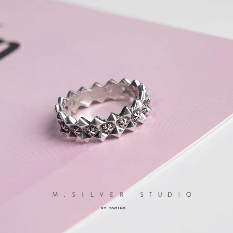 Chrome Hearts Cross Ring - Gothic 925 Sterling Silver Jewelry | David Studio