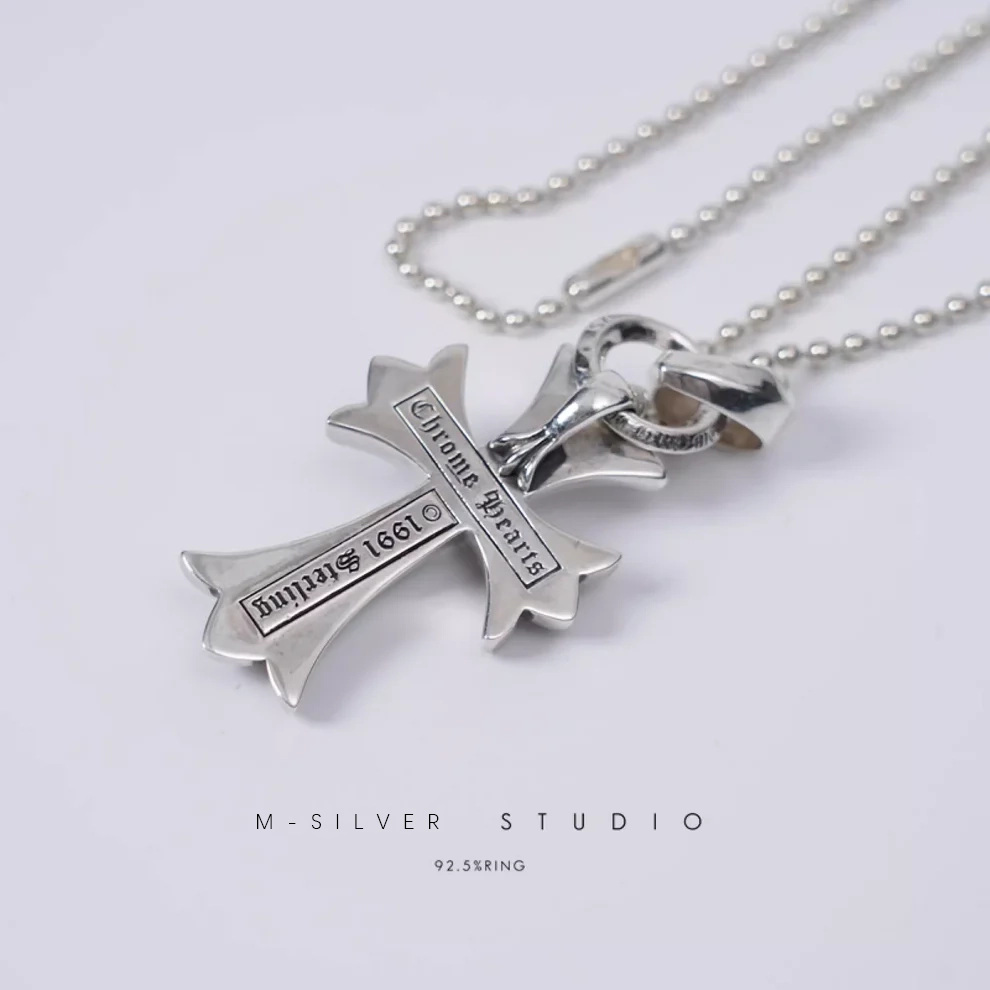 Chrome Hearts Cross Ring - Gothic 925 Sterling Silver Jewelry | David Studio