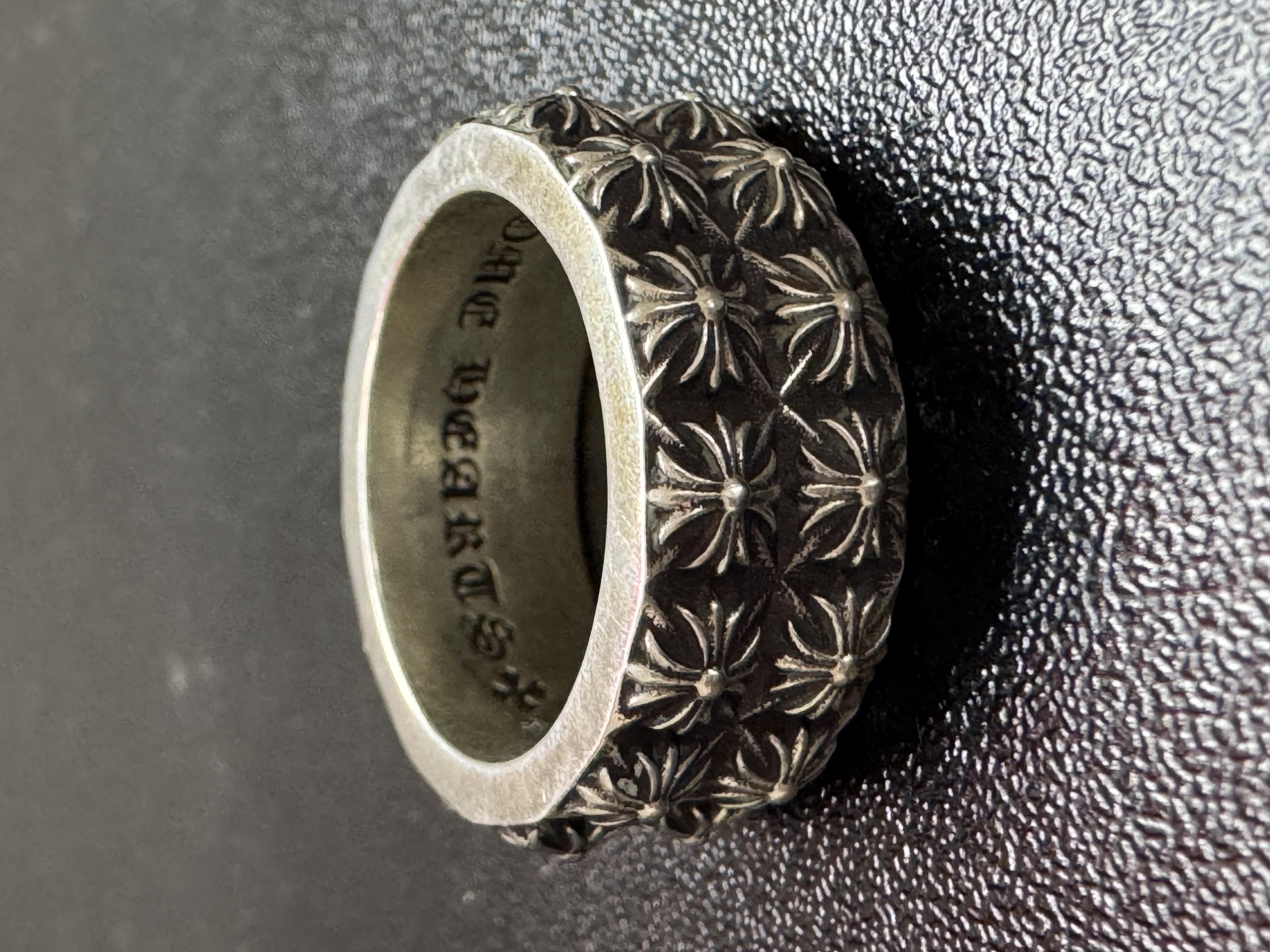 Chrome Hearts Cross Ring - Gothic 925 Sterling Silver Jewelry | David Studio